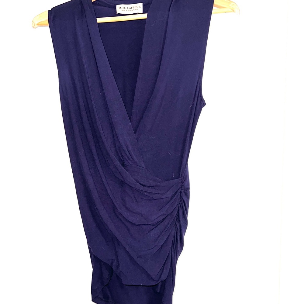 MM LaFleur Sleevless Ruched top